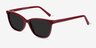 Halle Red AcetateSunglass Frames from EyeBuyDirect, Angle View