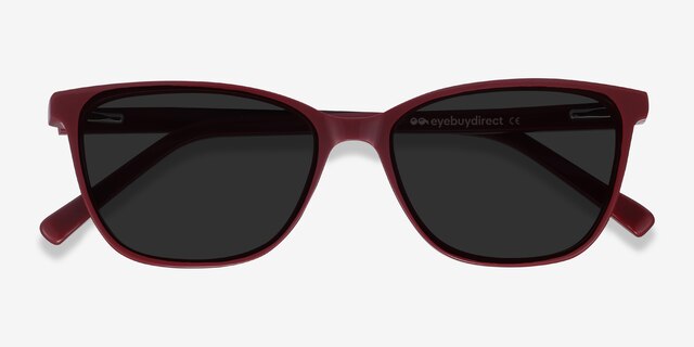 Halle Red AcetateSunglass Frames from EyeBuyDirect, Closed View