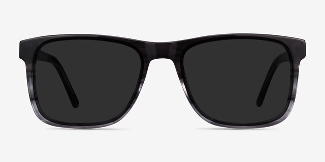 Kudos Gris AcétateSoleil de Lunette de vue d'EyeBuyDirect, Vue de Face