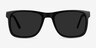 Kudos Black AcetateSunglass Frames from EyeBuyDirect, Front View
