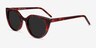 Sun Rhyme Tortoise AcetateSunglass Frames from EyeBuyDirect, Angle View