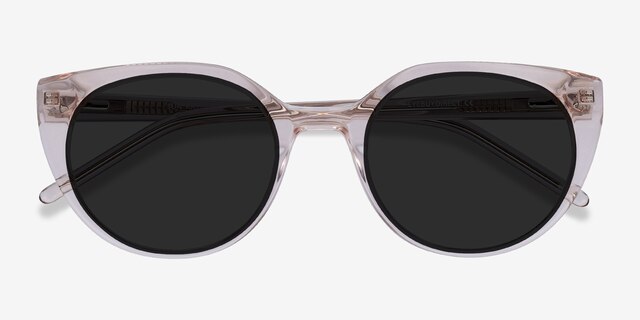 Sun Rhyme Champagne AcetateSunglass Frames from EyeBuyDirect, Closed View