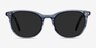 Rhythm Clear Blue AcetateSunglass Frames from EyeBuyDirect, Front View