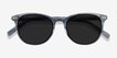 Rhythm Clear Blue AcetateSunglass Frames from EyeBuyDirect, Closed View