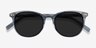Rhythm Clear Blue AcetateSunglass Frames from EyeBuyDirect, Closed View