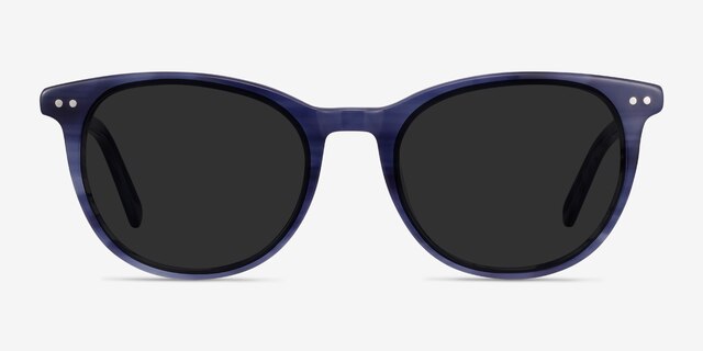 Rhythm Blue AcetateSunglass Frames from EyeBuyDirect, Front View