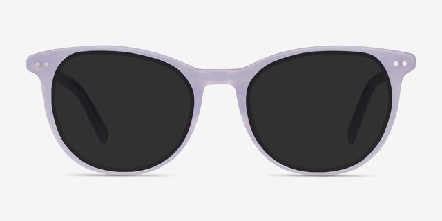 Rhythm Purple Striped AcetateSunglass Frames from EyeBuyDirect, Front View