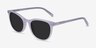 Rhythm Purple Striped AcetateSunglass Frames from EyeBuyDirect, Angle View