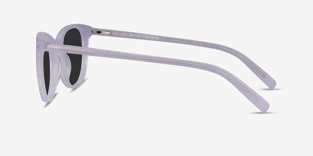 Rhythm Purple Striped AcetateSunglass Frames from EyeBuyDirect, Side View