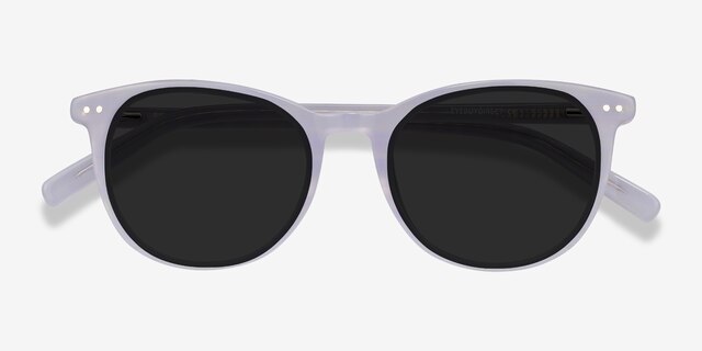 Rhythm Purple Striped AcetateSunglass Frames from EyeBuyDirect, Closed View