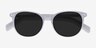 Rhythm Purple Striped AcetateSunglass Frames from EyeBuyDirect, Closed View