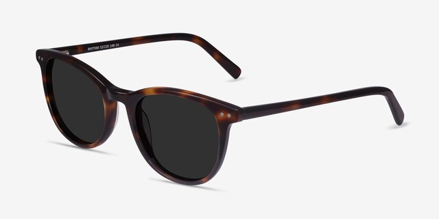 Rhythm Tortoise AcetateSunglass Frames from EyeBuyDirect, Angle View