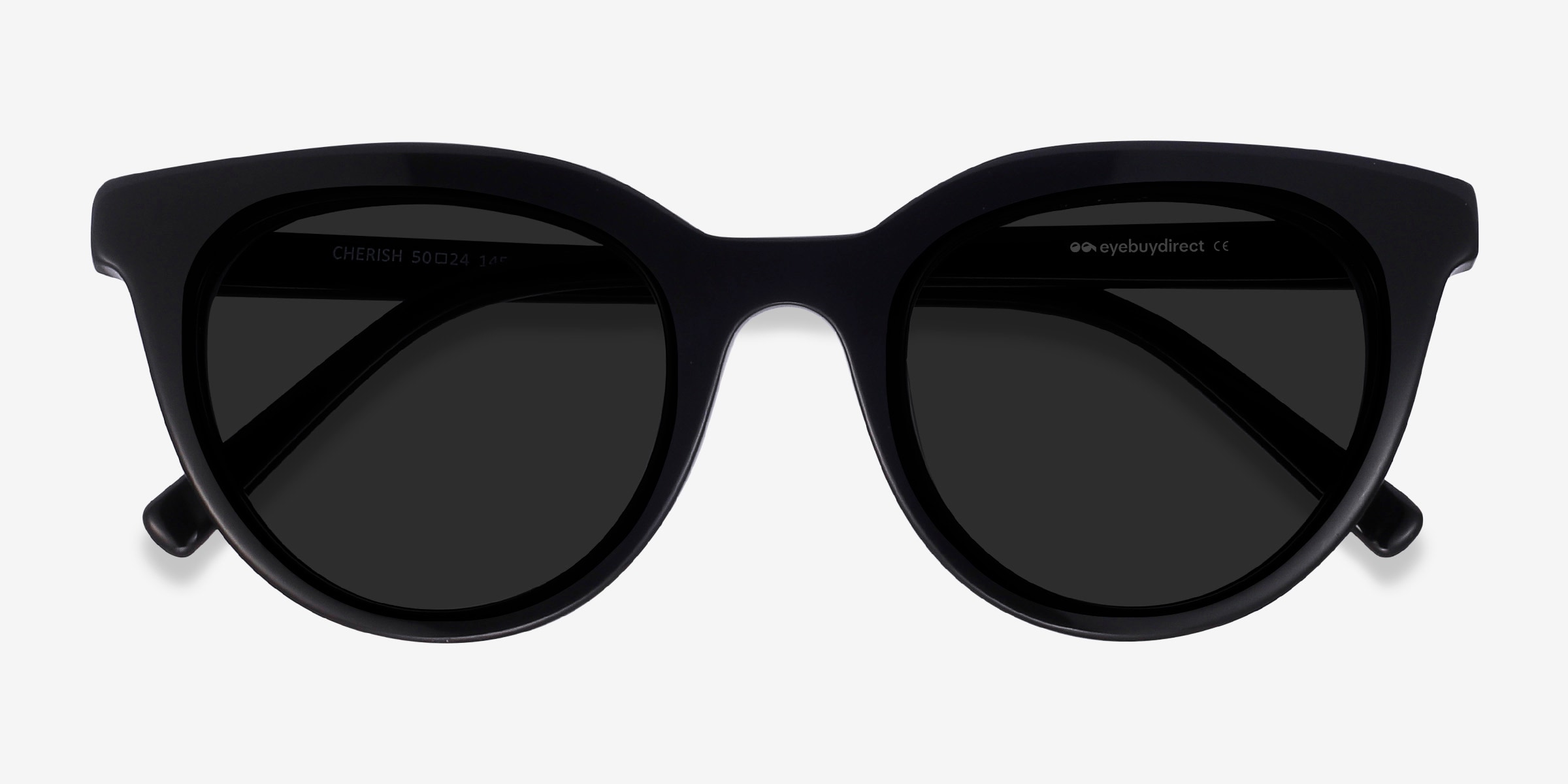 Cherish - Cat Eye Black Frame Sunglasses For Women