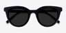Cherish Black AcetateSunglass Frames from EyeBuyDirect, Closed View