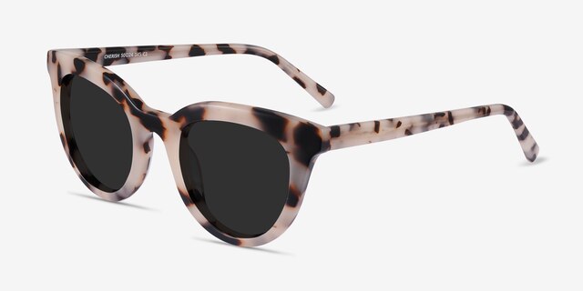 Cherish Ivory Tortoise AcetateSunglass Frames from EyeBuyDirect, Angle View
