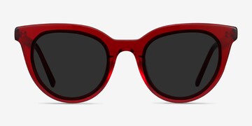 Cherish Cat Eye Red Frame Sunglasses For Women Eyebuydirect