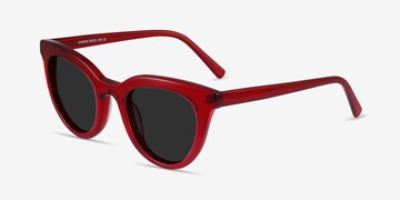 Cherish Cat Eye Red Frame Sunglasses For Women Eyebuydirect