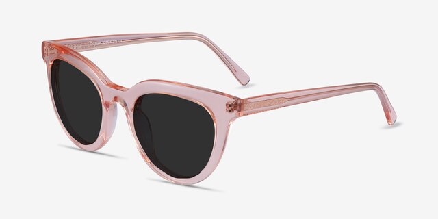 Cherish Champagne AcetateSunglass Frames from EyeBuyDirect, Angle View