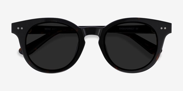 Seine Tortoise AcetateSunglass Frames from EyeBuyDirect, Closed View