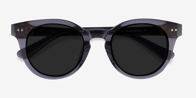 Seine Gray AcetateSunglass Frames from EyeBuyDirect, Closed View