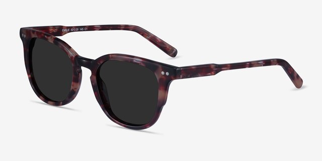 Emilie Floral AcetateSunglass Frames from EyeBuyDirect, Angle View