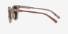 Emilie Brown Striped AcetateSunglass Frames from EyeBuyDirect, Side View