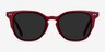 Emilie Burgundy AcetateSunglass Frames from EyeBuyDirect, Front View