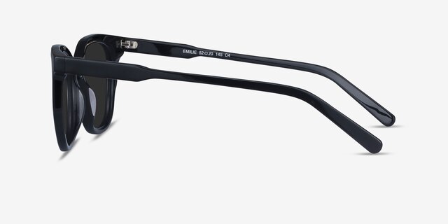 Emilie Black AcetateSunglass Frames from EyeBuyDirect, Side View