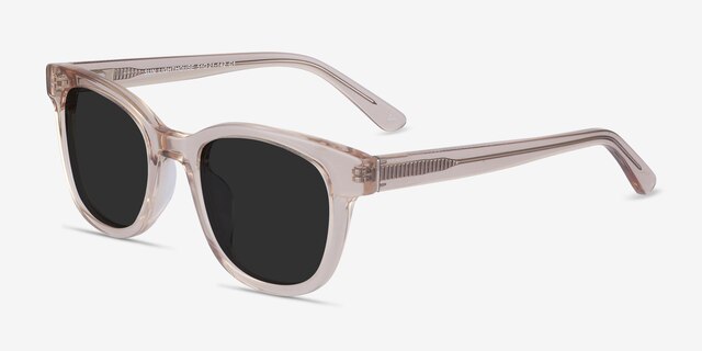 Sun Lighthouse Champagne AcetateSunglass Frames from EyeBuyDirect, Angle View
