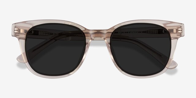 Sun Lighthouse Champagne AcetateSunglass Frames from EyeBuyDirect, Closed View