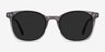 Soleil Striped AcetateSunglass Frames from EyeBuyDirect, Front View