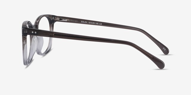 Soleil Striped AcetateSunglass Frames from EyeBuyDirect, Side View