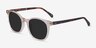 Soleil Champagne AcetateSunglass Frames from EyeBuyDirect, Angle View