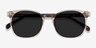 Soleil Champagne AcetateSunglass Frames from EyeBuyDirect, Closed View