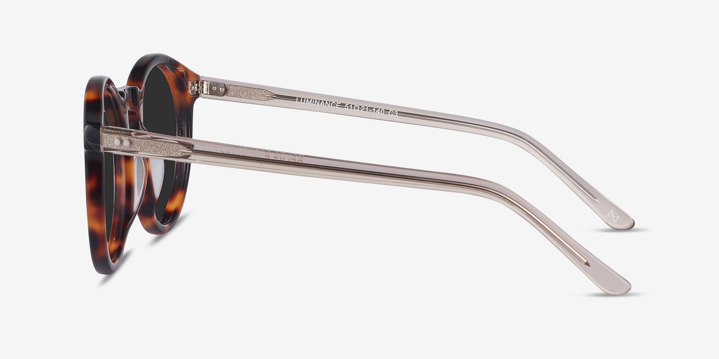 RFLKT Luminance Round Brown Tortoise Sunglasses - For Frames Only Amazon.com: Sunglasses for Men Women Tortoiseshell Tan Brown  main image 2