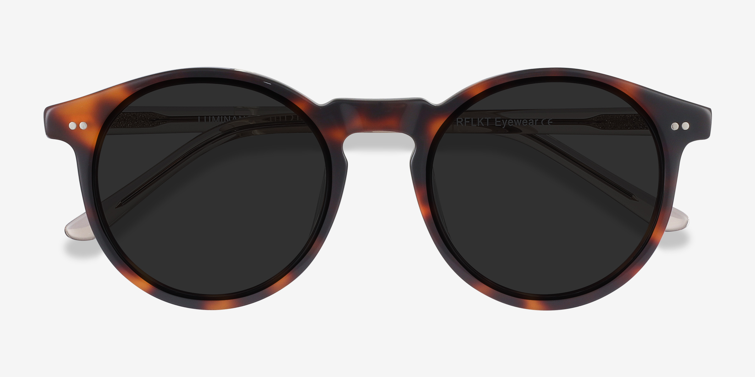 Luminance - Round Tortoise Frame Prescription Sunglasses | Eyebuydirect