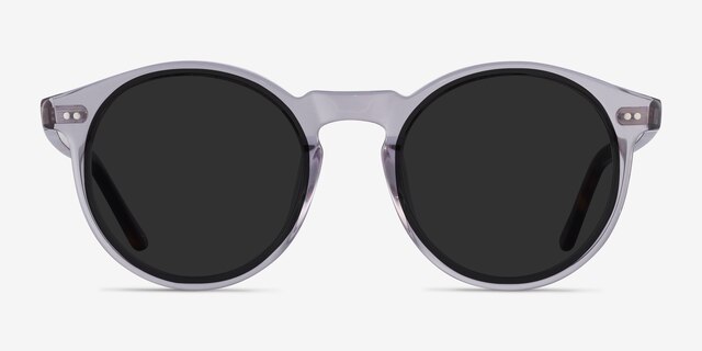 Luminance Gray AcetateSunglass Frames from EyeBuyDirect, Front View