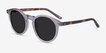 Luminance Gray AcetateSunglass Frames from EyeBuyDirect, Angle View