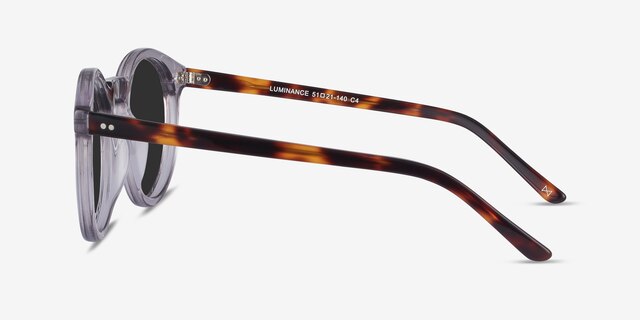 Luminance Gray AcetateSunglass Frames from EyeBuyDirect, Side View