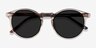 Luminance Champagne AcétateSoleil de Lunette de vue d'EyeBuyDirect, Vue Rapprochée