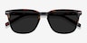 City Tortoise Green AcetateSunglass Frames from EyeBuyDirect, Closed View