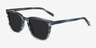 City Blue Striped AcetateSunglass Frames from EyeBuyDirect, Angle View