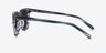 City Blue Striped AcetateSunglass Frames from EyeBuyDirect, Side View