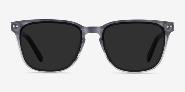 City Striped AcetateSunglass Frames from EyeBuyDirect, Front View