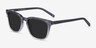 City Striped AcetateSunglass Frames from EyeBuyDirect, Angle View