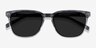 City Striped AcetateSunglass Frames from EyeBuyDirect, Closed View