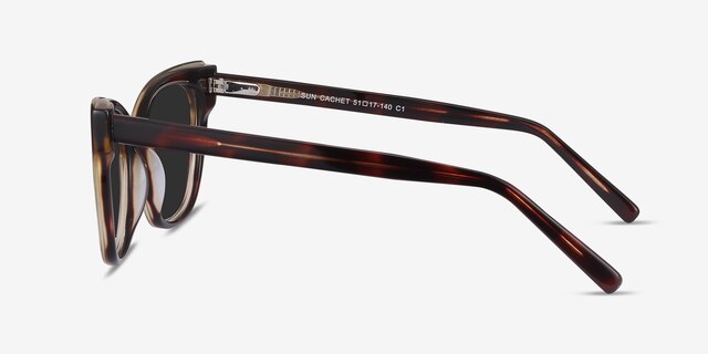 Sun Cachet Tortoise AcetateSunglass Frames from EyeBuyDirect, Side View