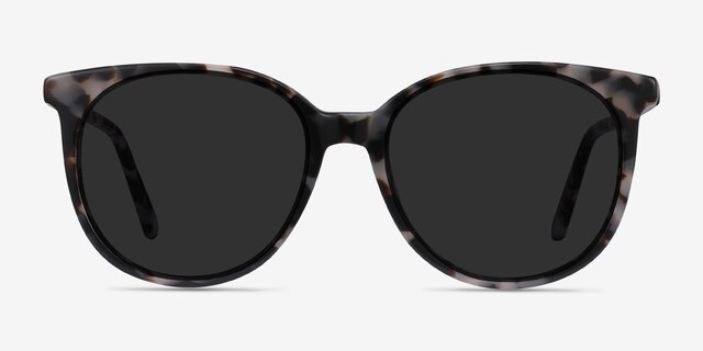 Sun Bardot Écaille ivoire AcétateSoleil de Lunette de vue d'EyeBuyDirect, Vue de Face