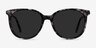 Sun Bardot Écaille ivoire AcétateSoleil de Lunette de vue d'EyeBuyDirect, Vue de Face