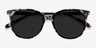 Sun Bardot Écaille ivoire AcétateSoleil de Lunette de vue d'EyeBuyDirect, Vue Rapprochée